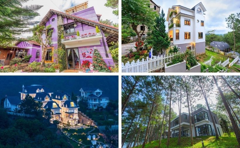 Top 20 Biệt thự villa Đà Lạt giá rẻ view đẹp cho thuê nguyên căn có hồ bơi