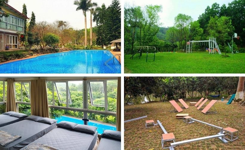 Top 20 Biệt thự villa resort gần Hà Nội giá rẻ đẹp hồ bơi quanh thủ đô